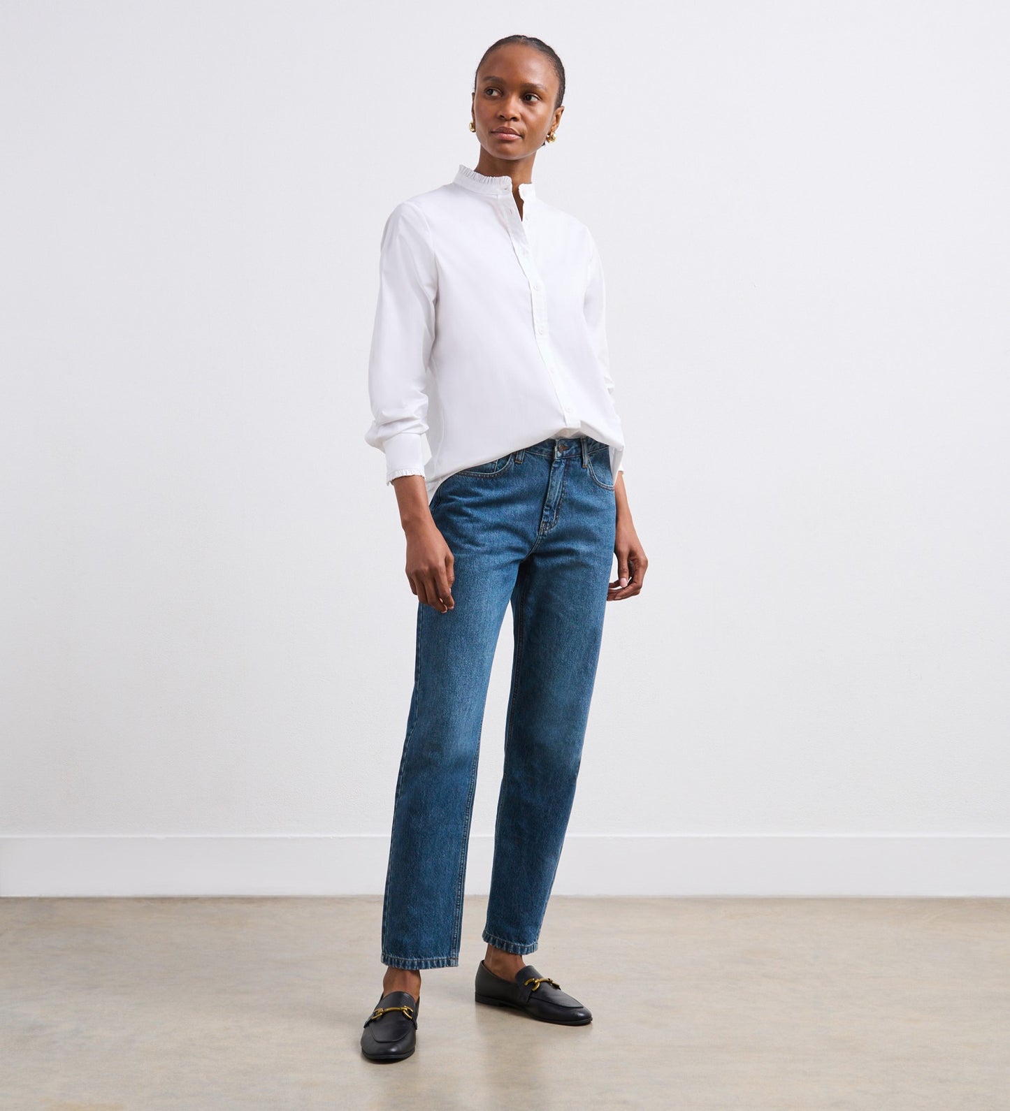 Megan White Cotton Shirt