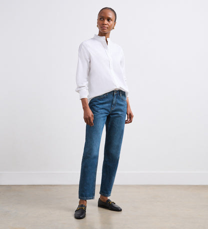 Megan White Cotton Shirt