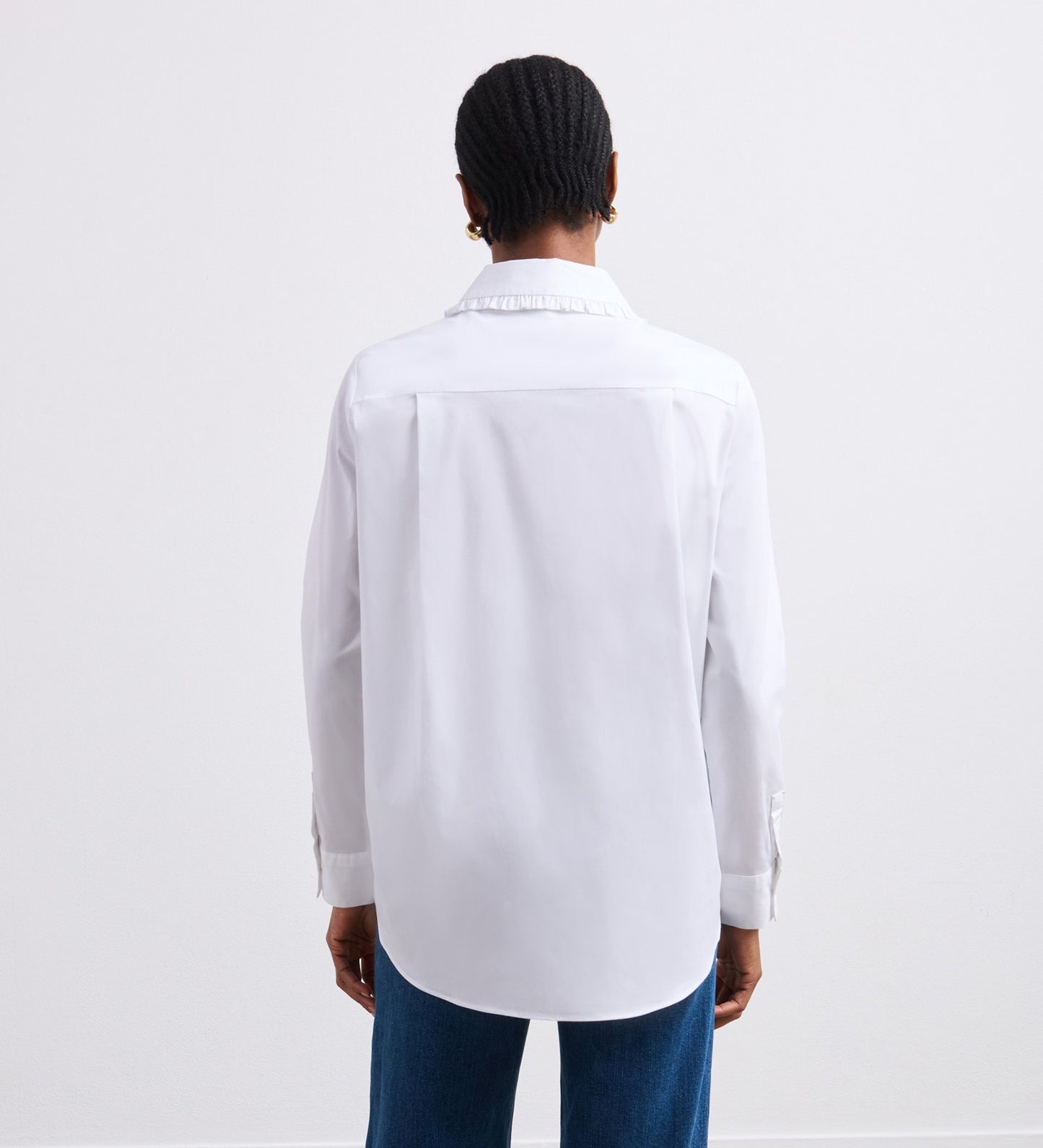 Nina White Long Sleeve Shirt