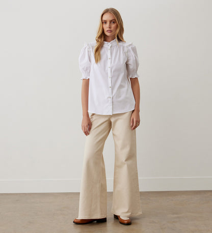 Anastasia White Cotton Shirt