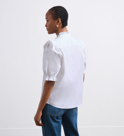 Anastasia White Cotton Shirt