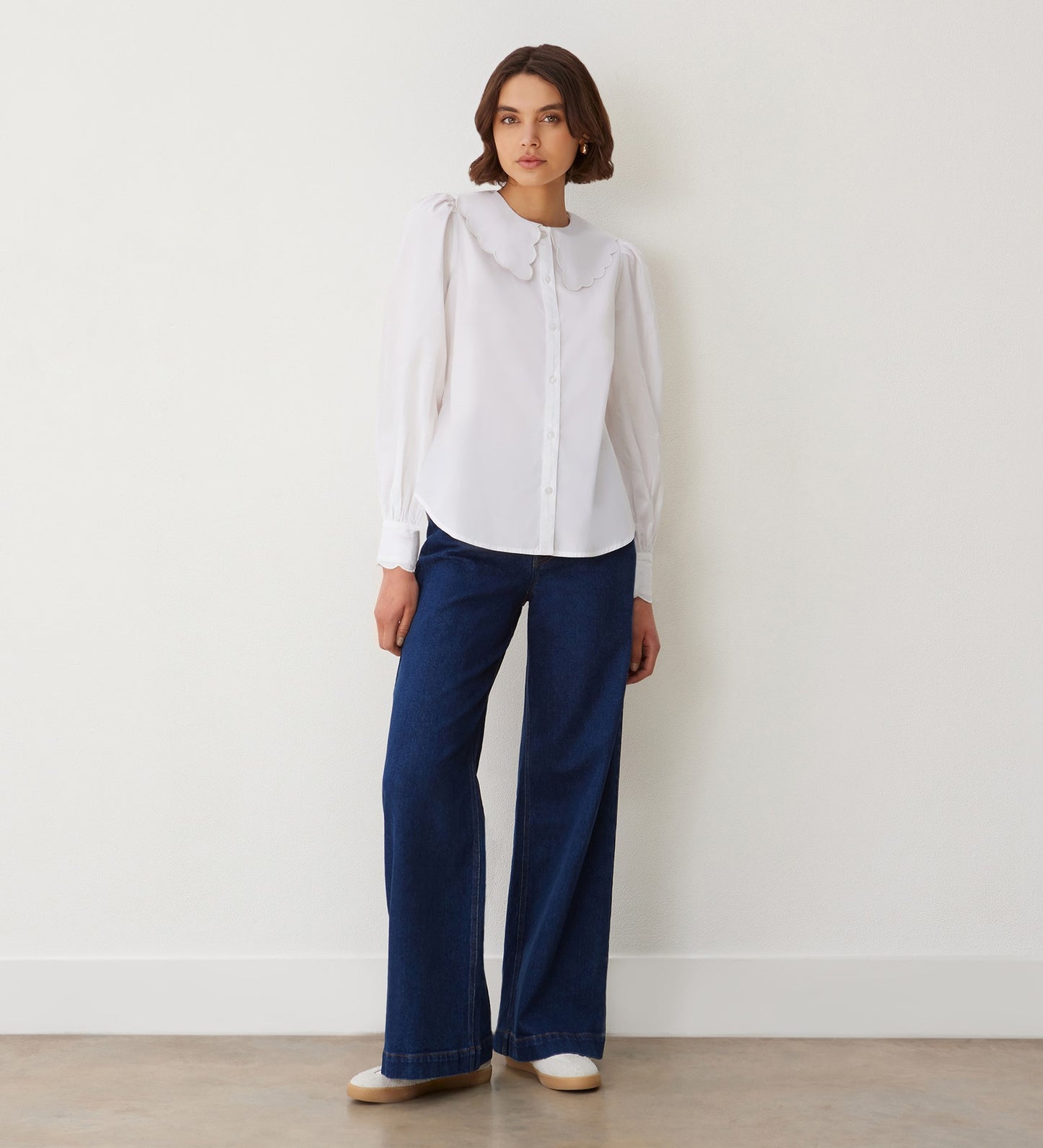 Amadine White Cotton Shirt