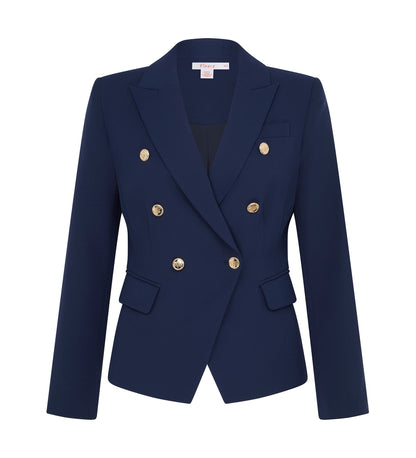 Lydia Navy Double Breasted Jacket