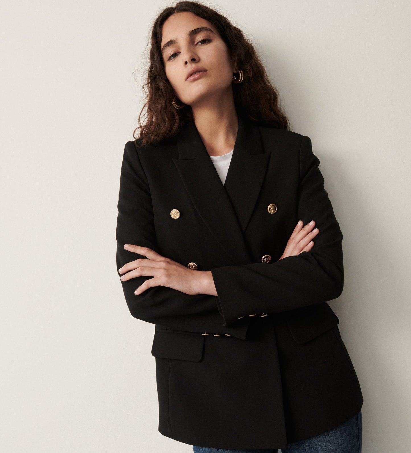 Orla Black Button Detail Jacket