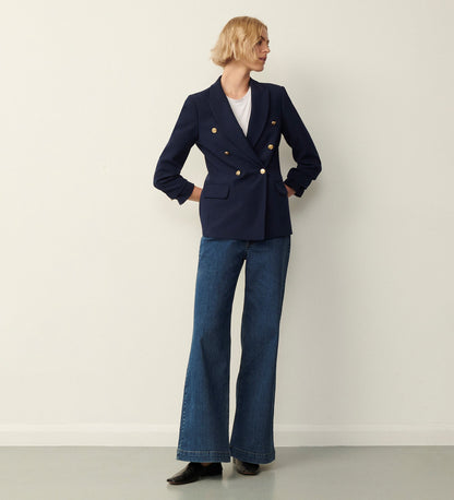 Orla Navy Button Detail Blazer