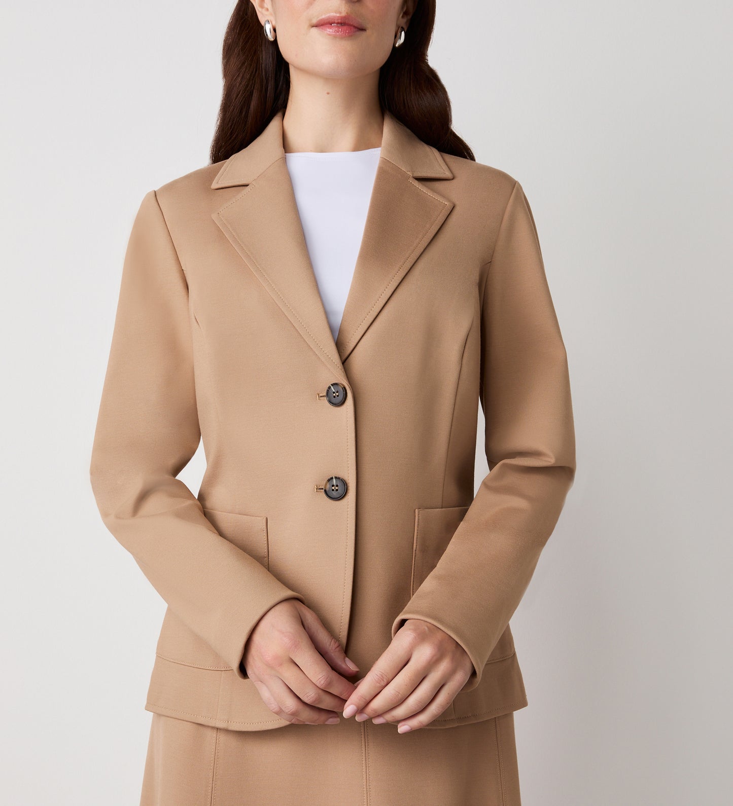 Jules Camel Ponte Jersey Jacket