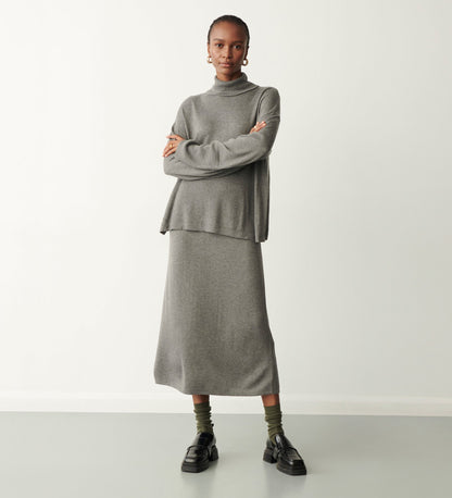 Sienna Grey Marle Roll Neck Jumper