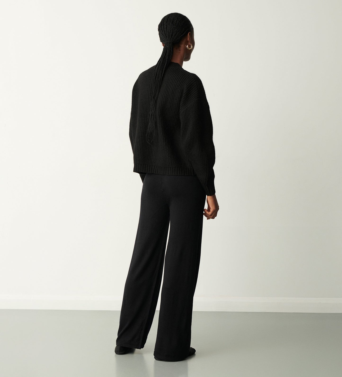 Nesta Black Knitted Pant