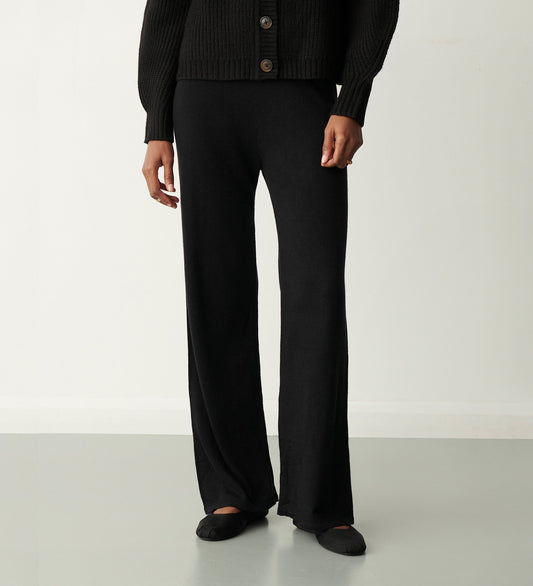 Nesta Black Knitted Pant