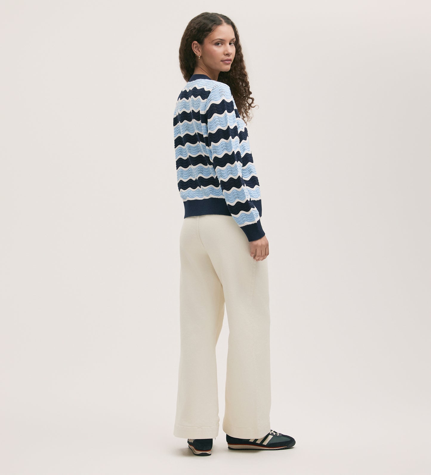 Kate Blue Stripe Cardigan