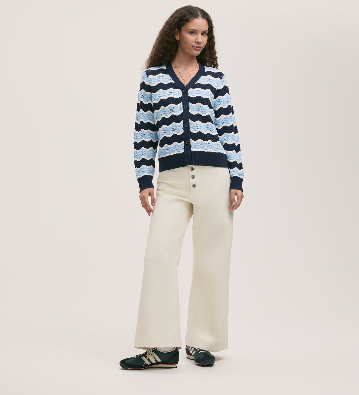 Kate Blue Stripe Cardigan