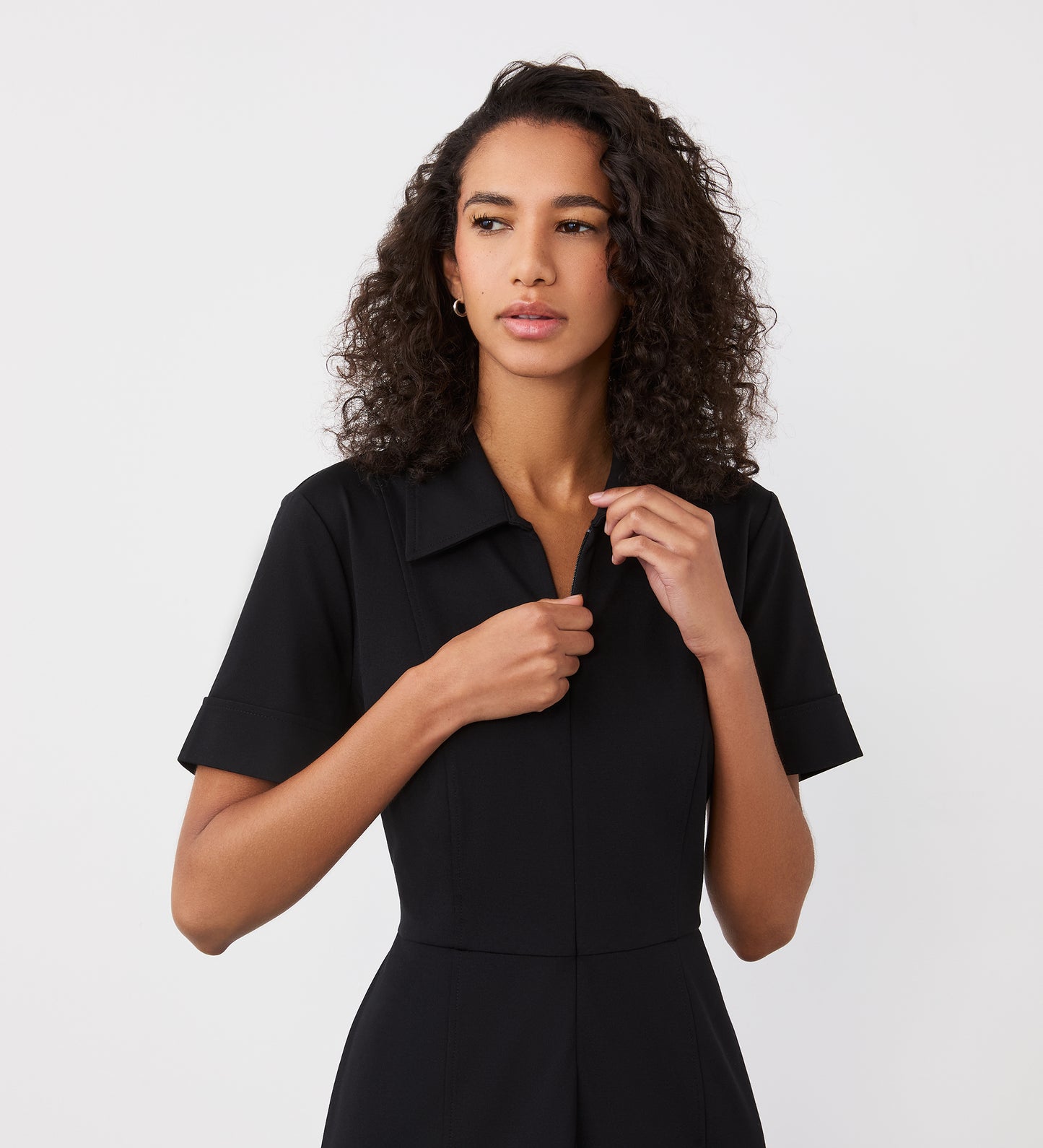 Marley Black Ponte Jersey Jumpsuit