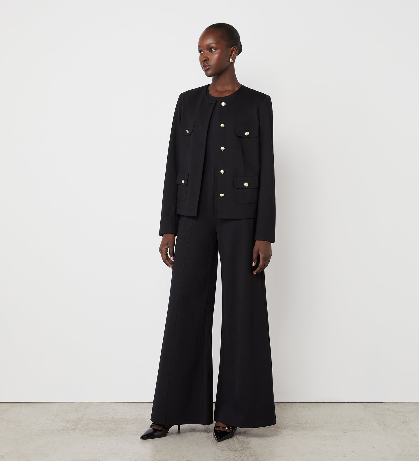 Matilda Black Ponte Jersey Trousers