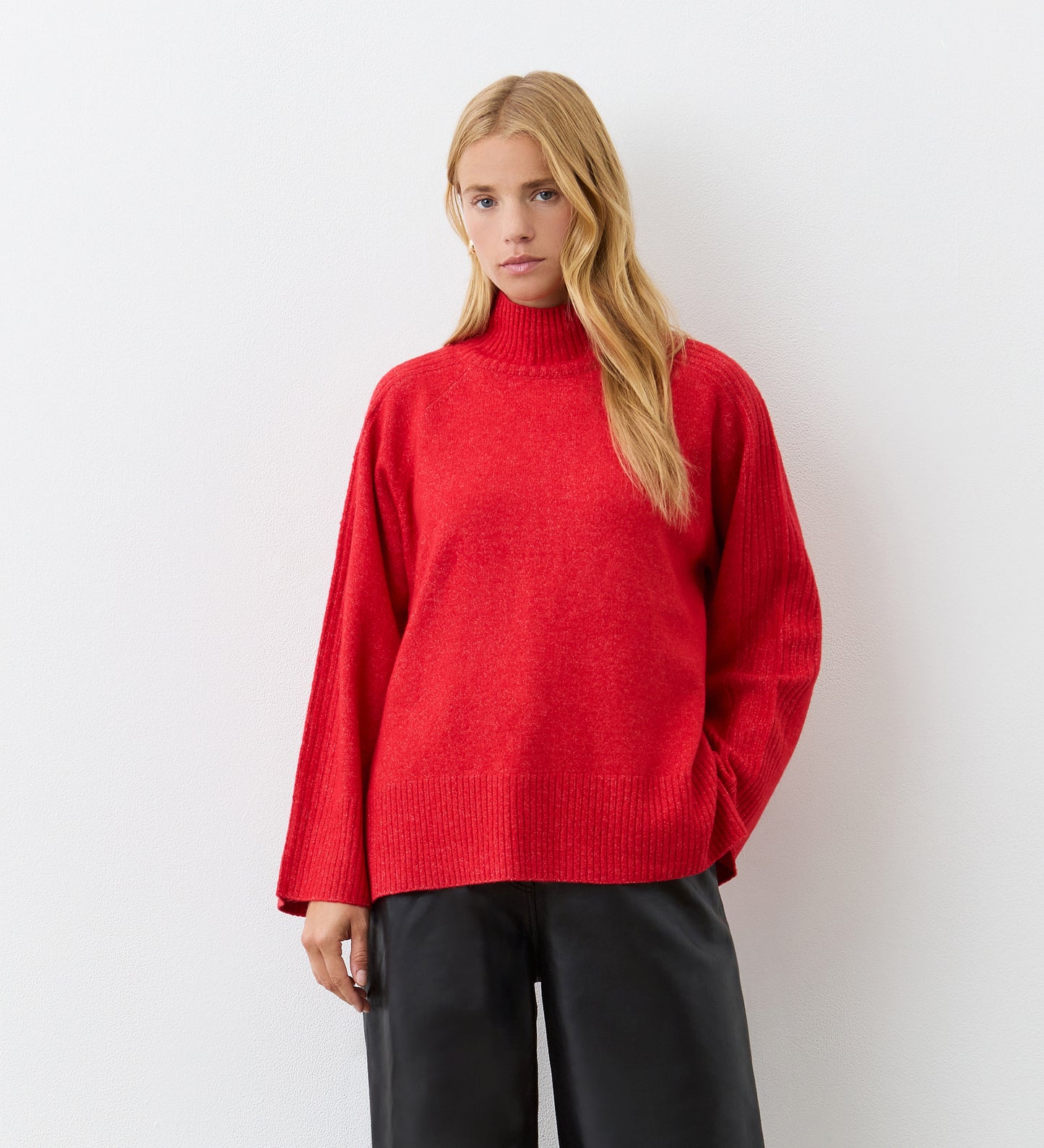 Melanie Red Knitted Jumper