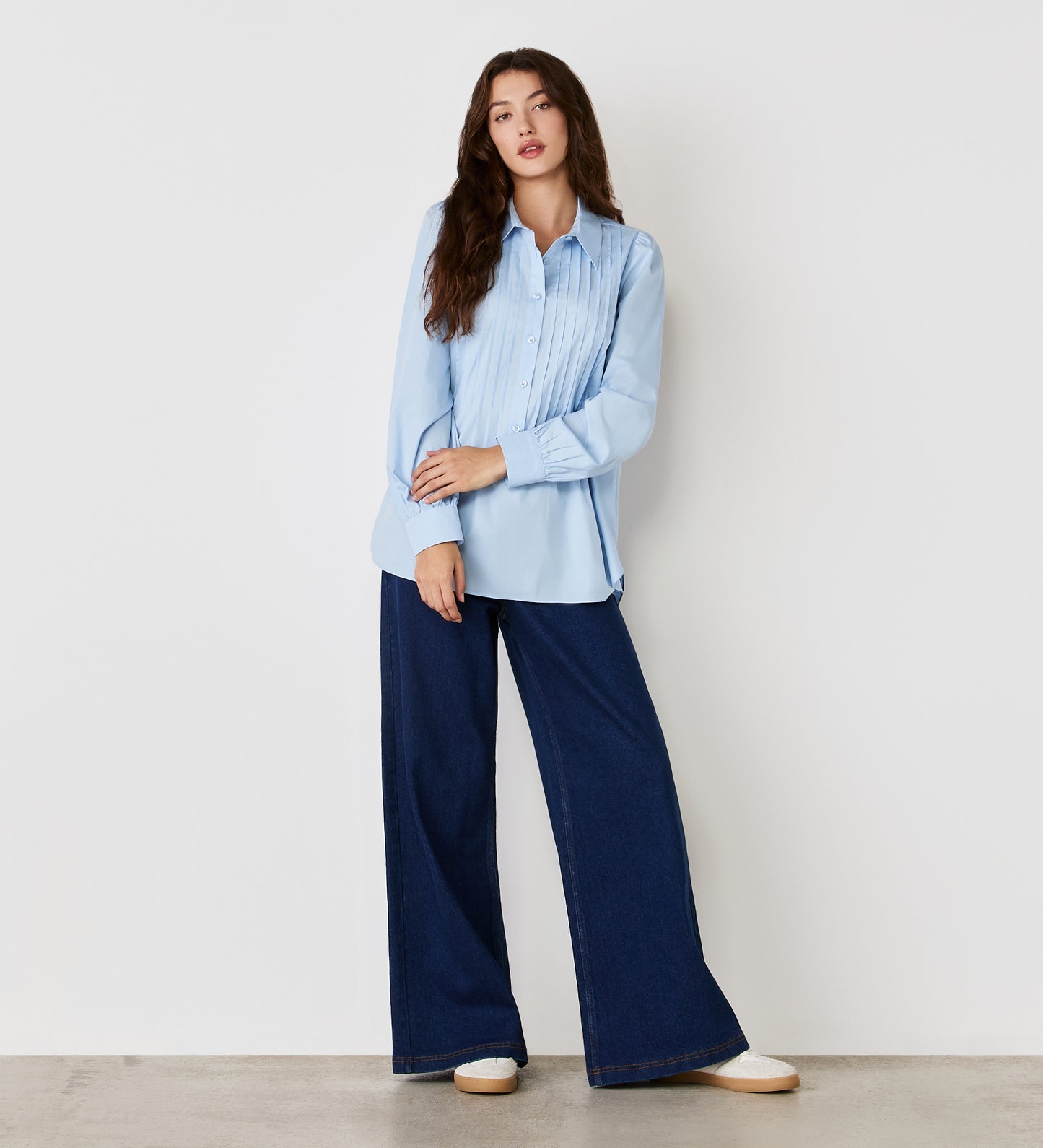 Mimi Light Blue Cotton Rich Shirt