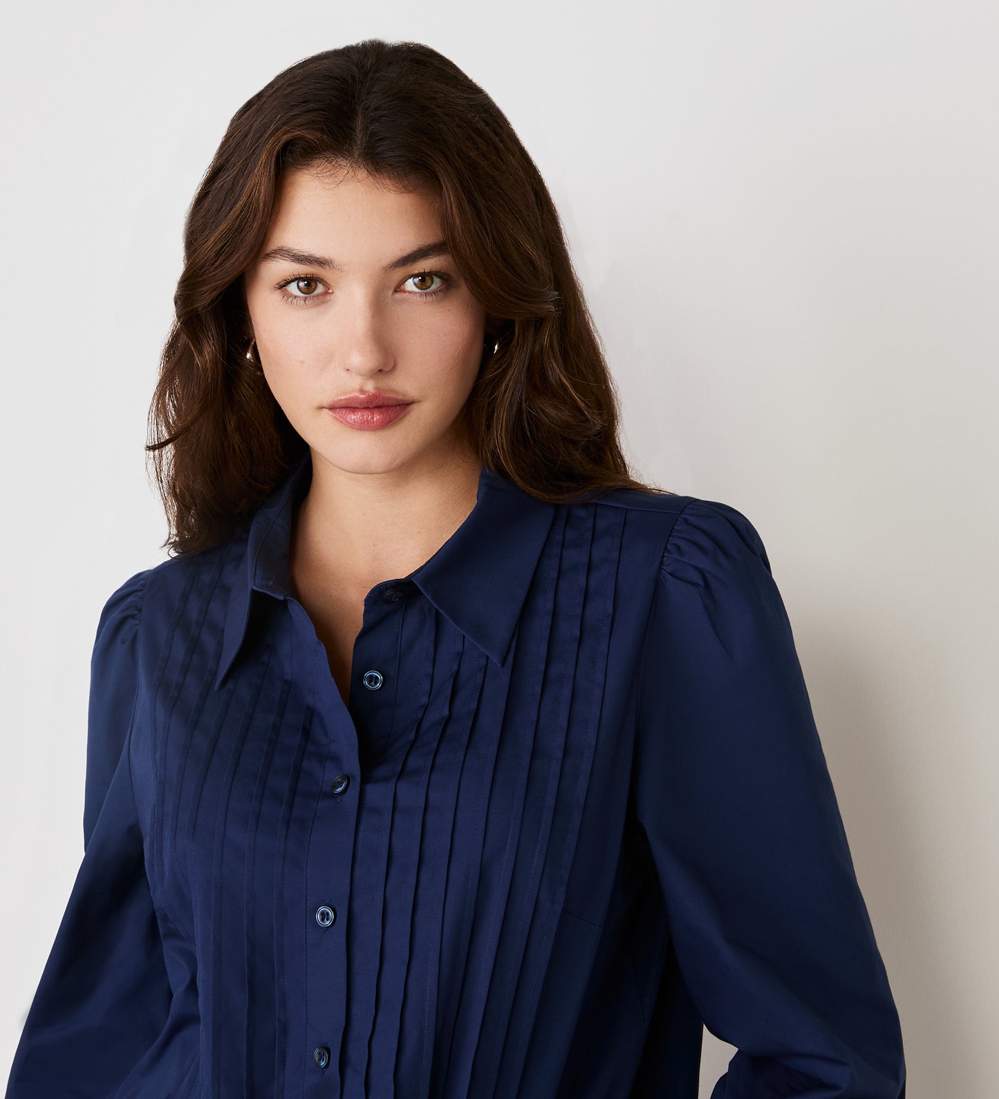 Mimi Navy Cotton Rich Shirt