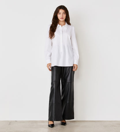 Mimi White Cotton Rich Shirt