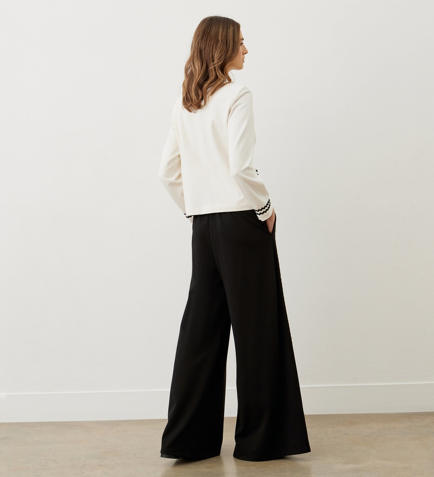 Courtney Black Ponte Jersey Trousers