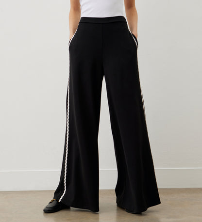 Courtney Black Ponte Jersey Trousers