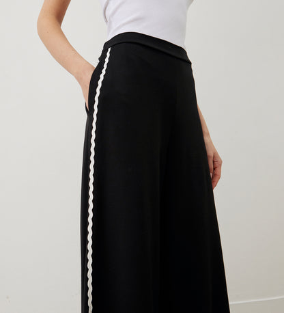 Courtney Black Ponte Jersey Trousers