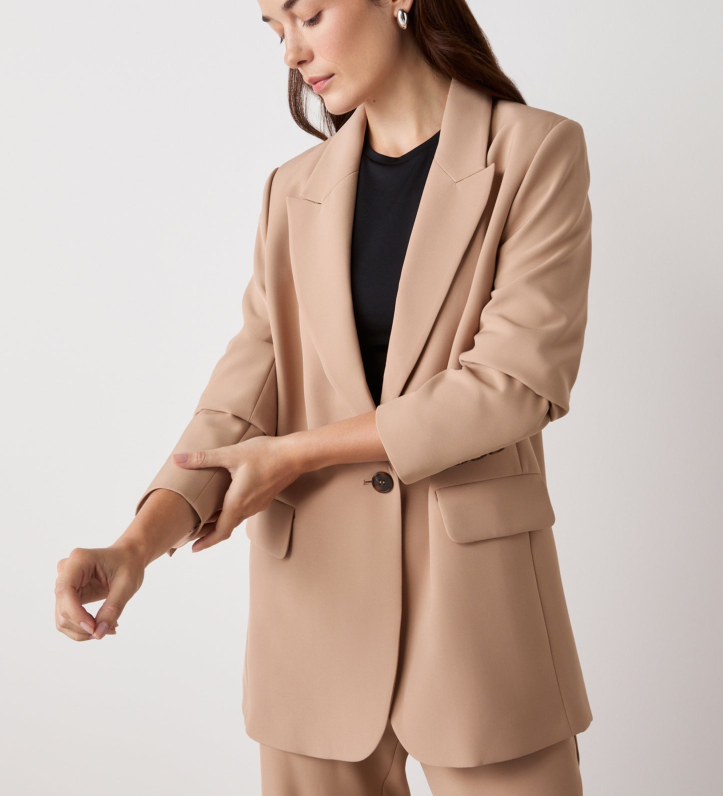 Myla Camel Longline Blazer