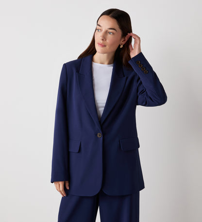 Myla Navy Longline Blazer