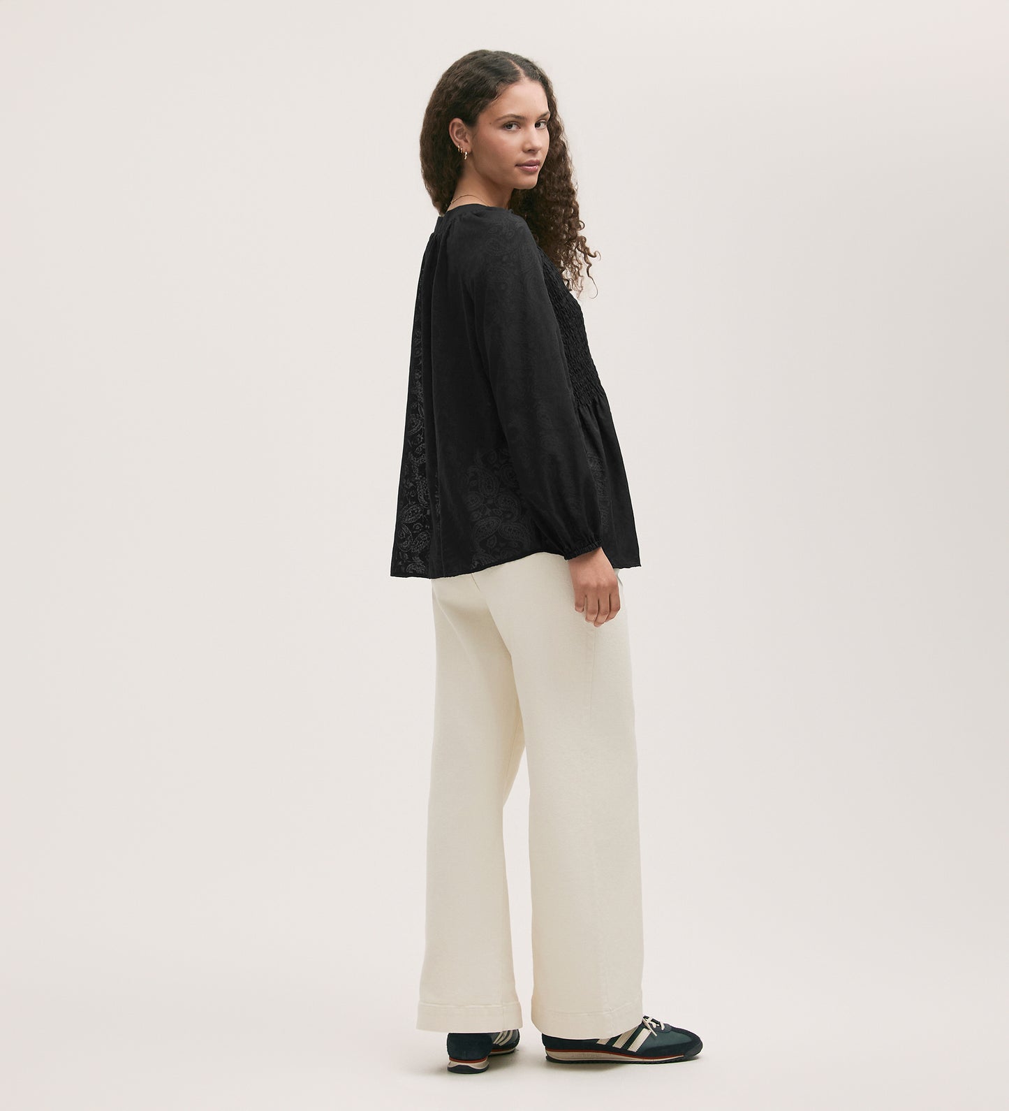 Martha Black Chiffon Blouse