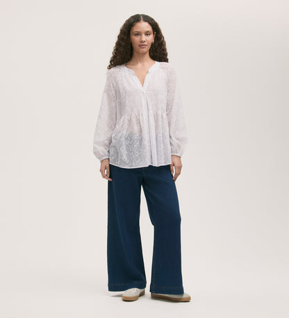 Martha White Chiffon Blouse