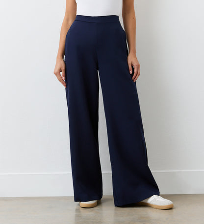 Nat Navy Palazzo Wide Leg Trouser