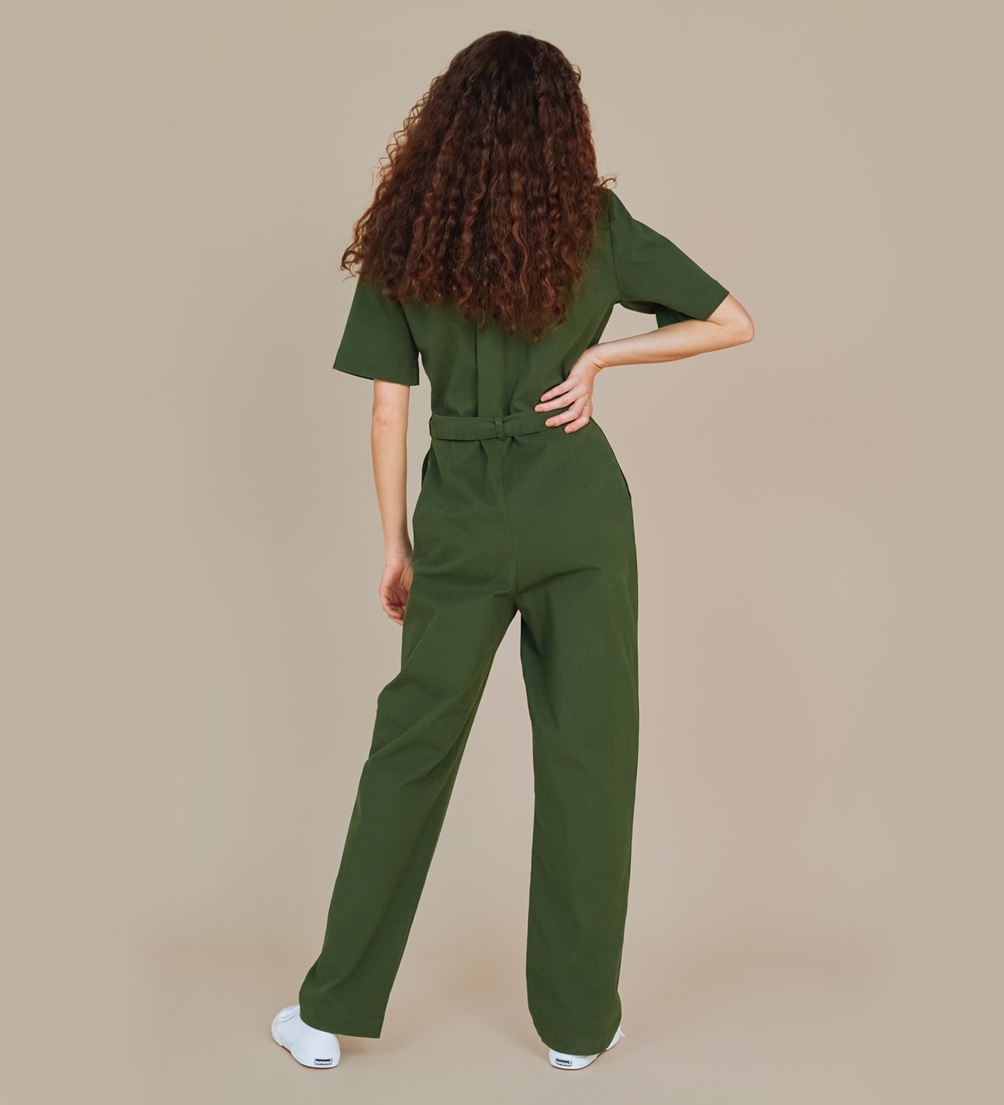 Jessie Khaki Jumpsuit