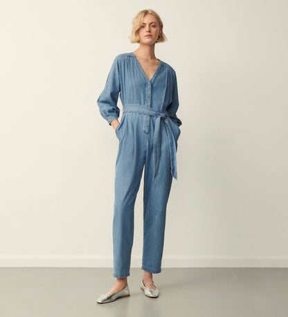 Elsa Denim Blue Jumpsuit