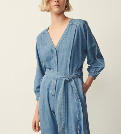 Elsa Denim Blue Jumpsuit