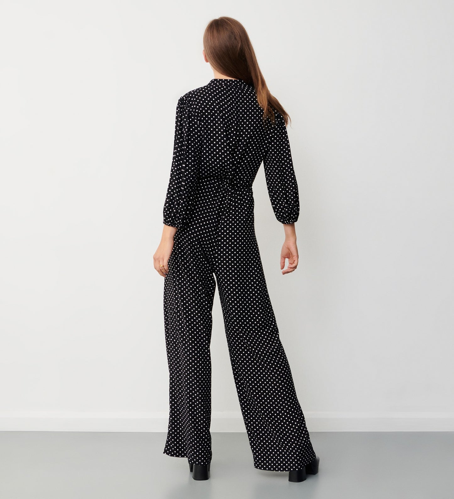 Ava Black Spot Jumpsuit