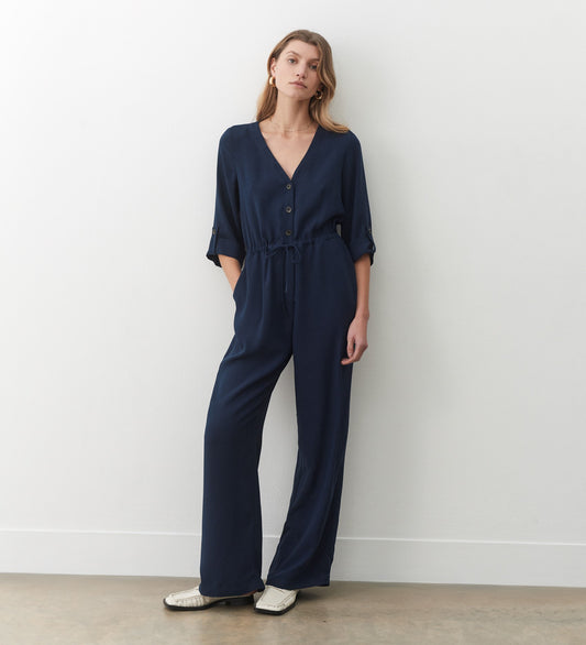 Annmarie Navy Jumpsuit