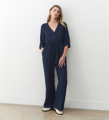 Annmarie Navy Jumpsuit