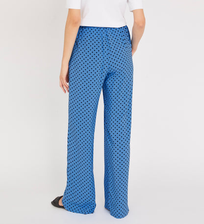 Natalya Blue Polka Dot Trousers