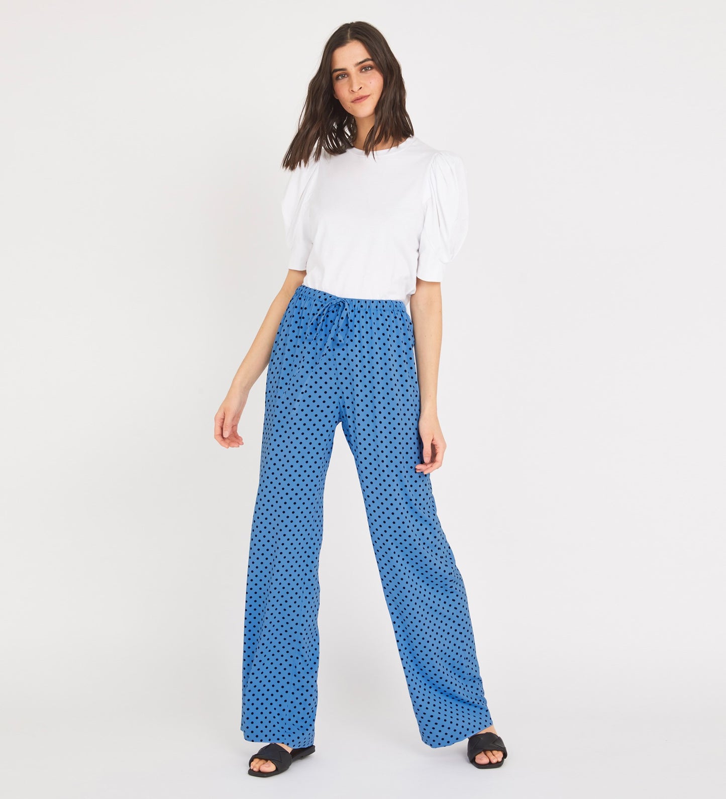 Natalya Blue Spot Trouser