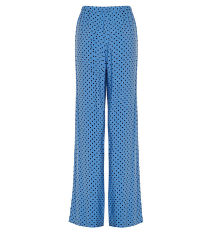 Natalya Blue Polka Dot Trousers