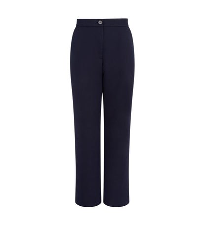 Maddie Cotton Rich Navy Trousers