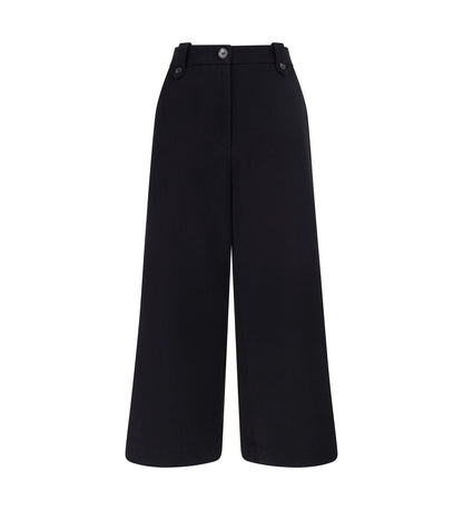 Alice Black Cotton Rich Trousers