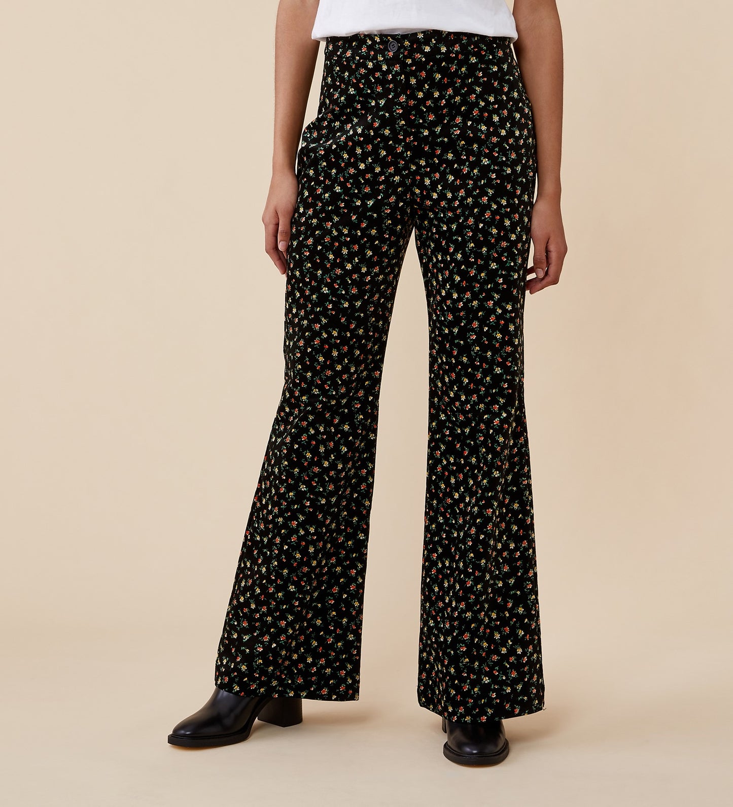 Emsley Printed Velveteen Trousers