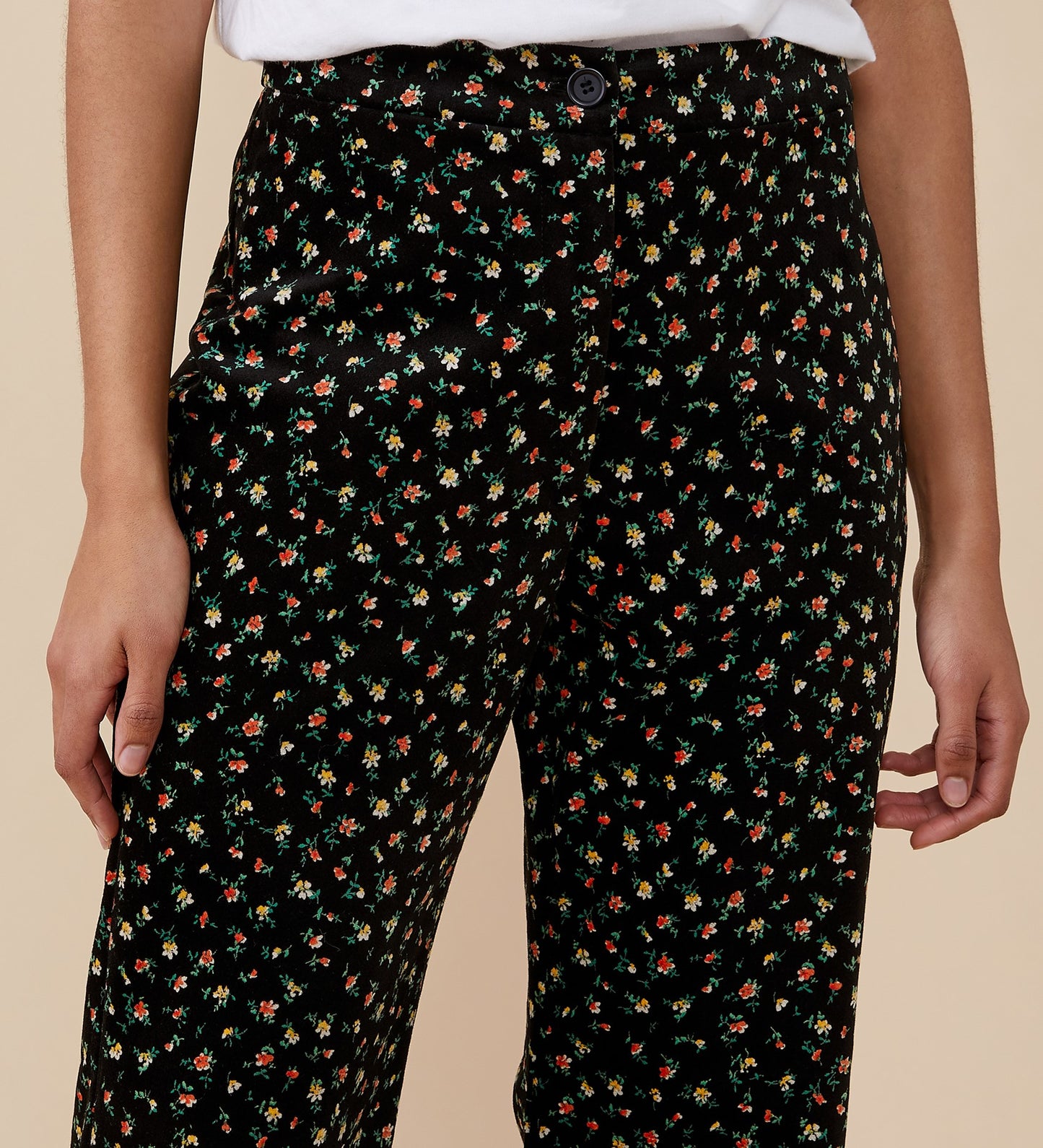 Emsley Printed Velveteen Trousers