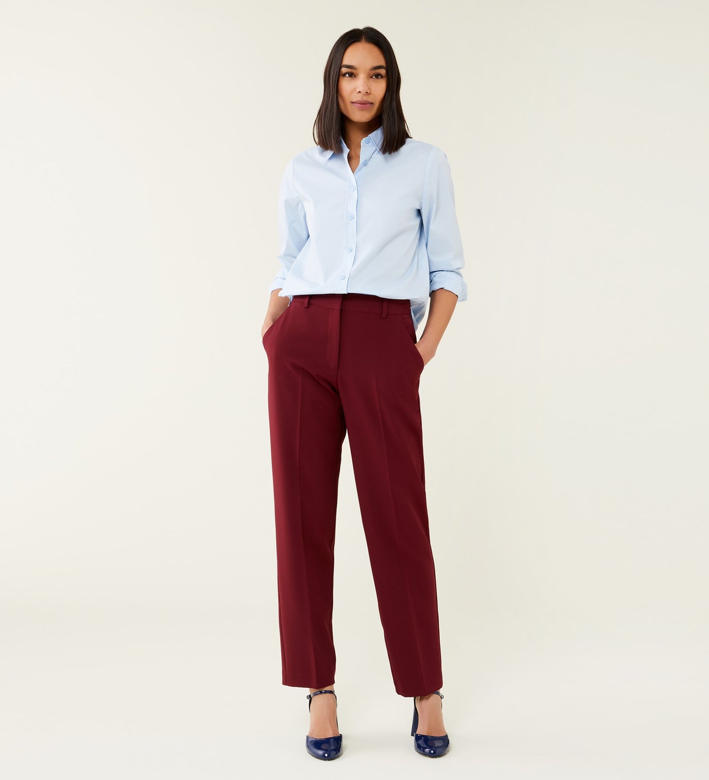 Harper Bordeaux Trouser