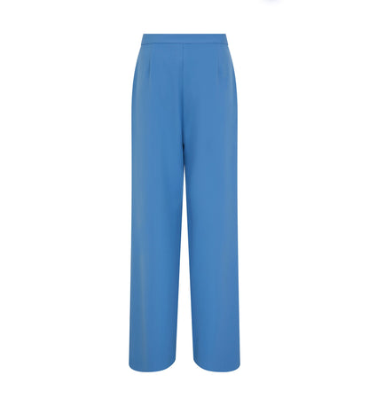 Jeanne Cornflower Blue Wide Leg Trousers