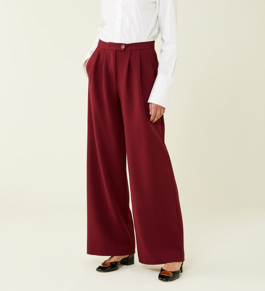 Jeanne Bordeaux Trousers