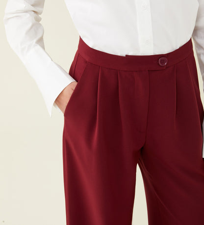 Jeanne Bordeaux Trousers