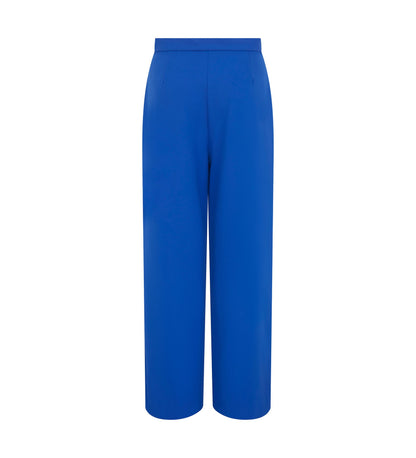 Jeanne Cobalt Blue Wide Leg Trousers