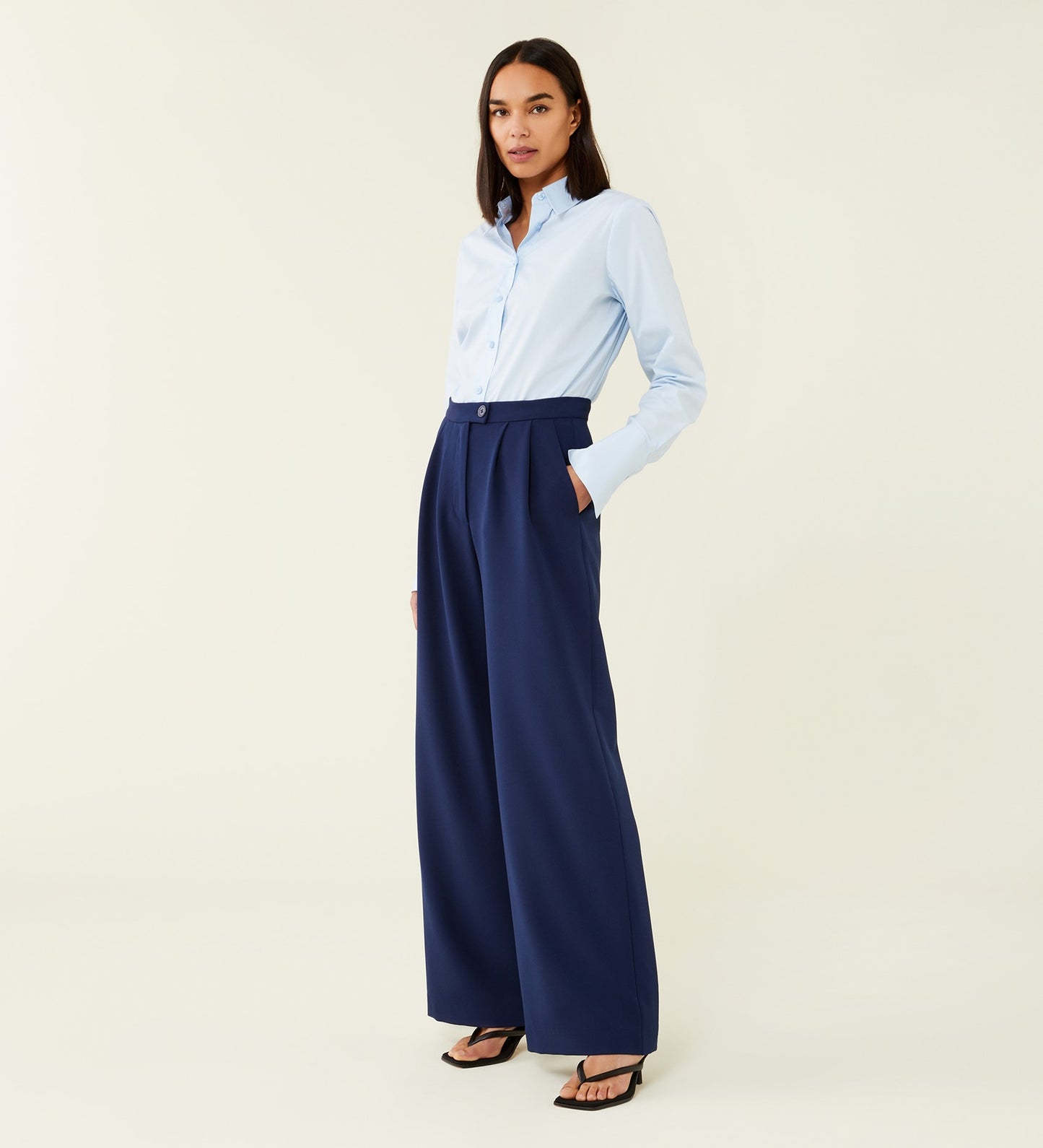 Jeanne Navy Trousers