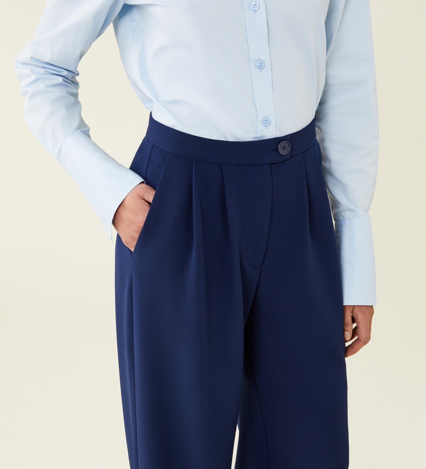 Jeanne Navy Trousers