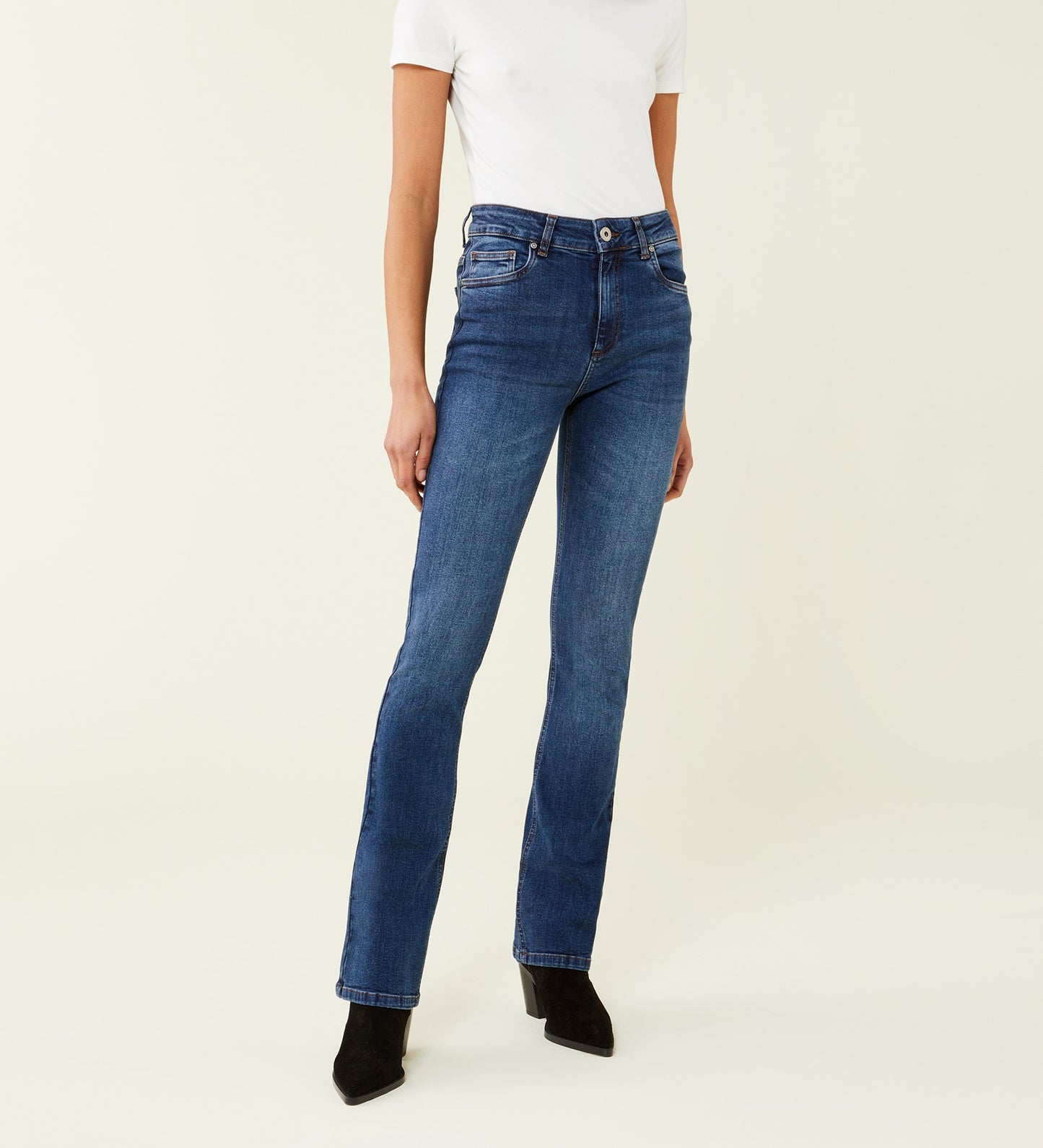 Steph Blue Denim Straight Leg Jeans